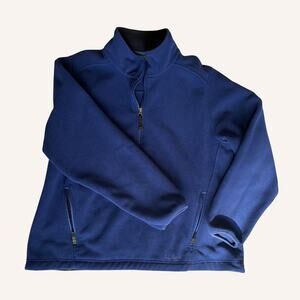 Women's L.L.Bean blue fleece, XL, zippered pockets